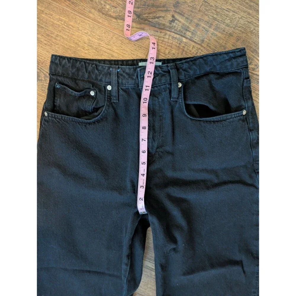 FRAME Extra Long Barrel Straight in Film NoirSize 30 Black Horseshoe - Picture 10 of 12